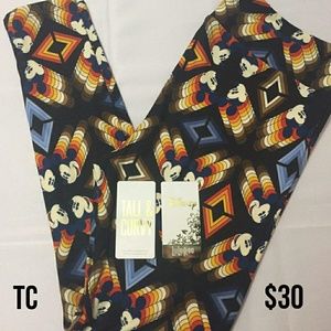 LuLaRoe TC Leggings Mickey Mouse BNWT Disney
